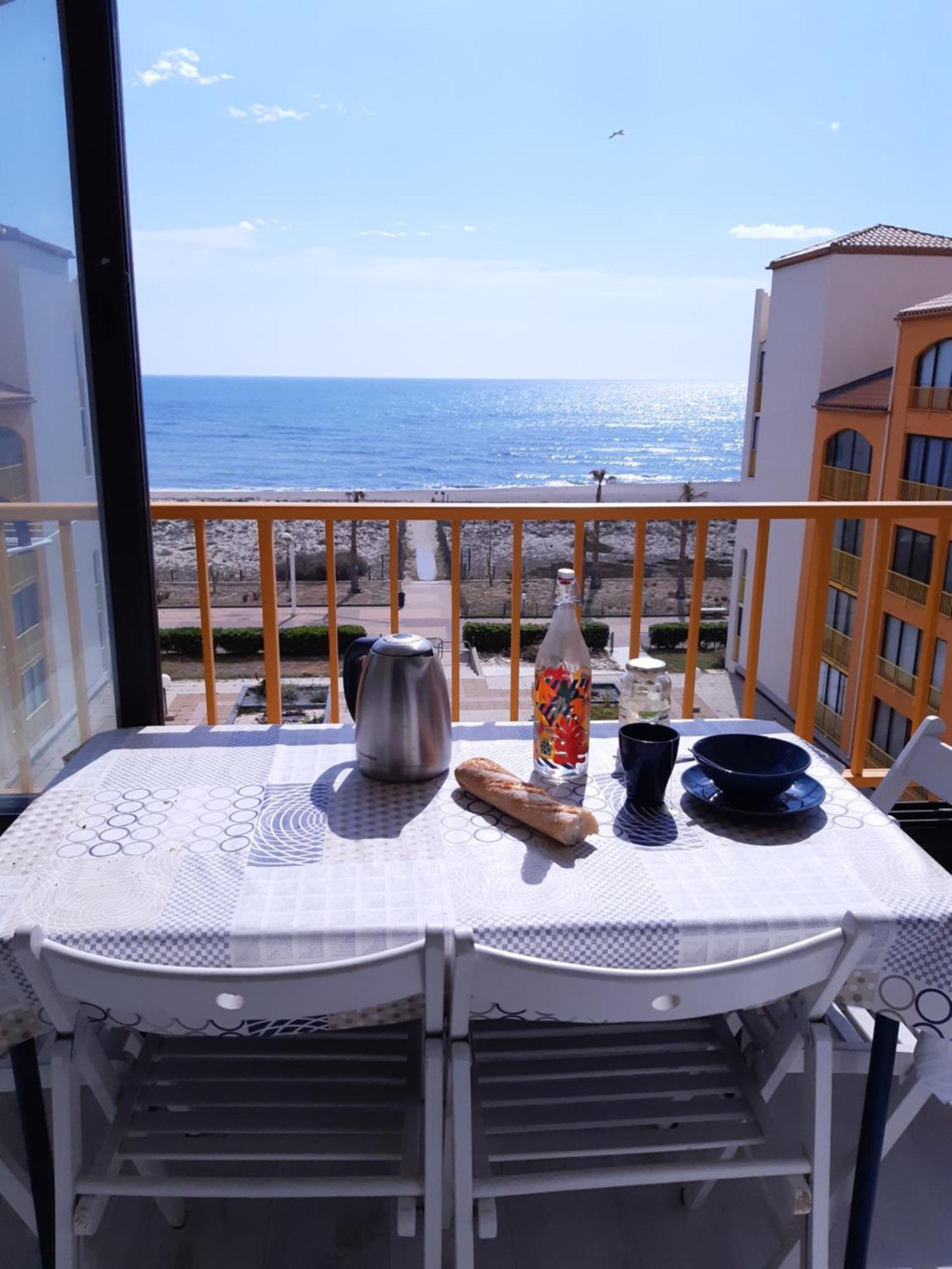 Bella Vista ,Acces Direct Plage, Front De Mer, Vue Mer Panoramique Le Barcares Bagian luar foto